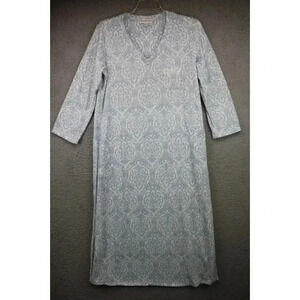 Miss Elaine Women's Flannel Nightgown-Size Small-3/4 Sleeves-Ultra Soft